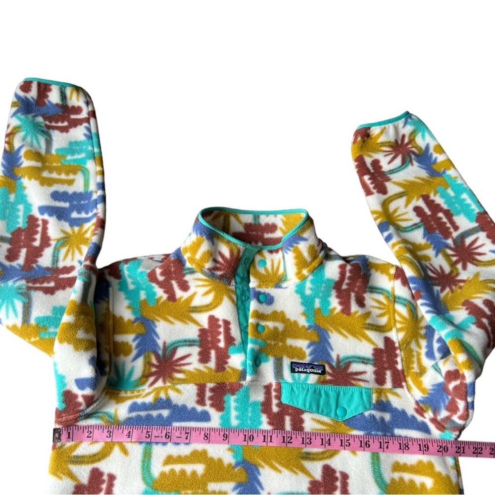 Patagonia Lightweight Synchilla Fleece Tree Pattern Snap-T Pullover Adult Medium - Picture 11 of 12